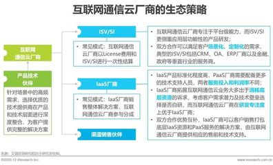 2020年全球互聯網通信云行業研究報告 技術演進與市場變革